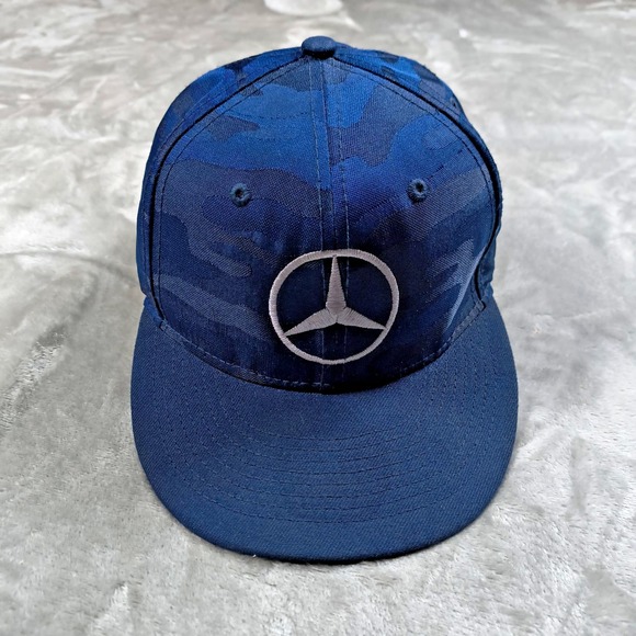 Mercedes Benz Hat Cap Blue Camo Car Racing Motorsports New Era 9fifty Snapback - Picture 1 of 9